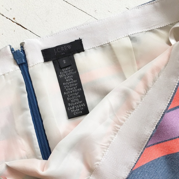 J. CREW FACTORY sorbet striped mini skirt. - Picture 5 of 5